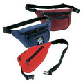 Fanny Pack with 3 Zipper Compartments & Adjustable Belt & Snap Buckle